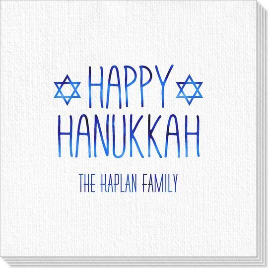 Hanukkah Jewish Stars Deville Napkins